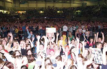 Die Fans in großer Erwartung